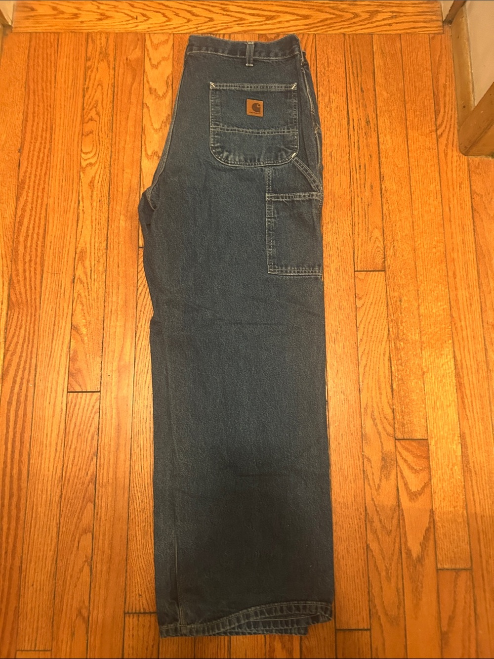 Carhartt Dark Blue Relaxed Work Jeans